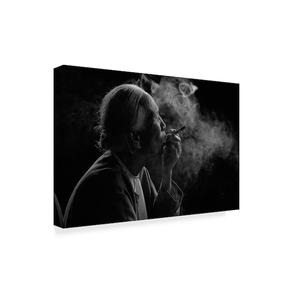 Vichaya 'Puff Smoke' Canvas Art,22x32